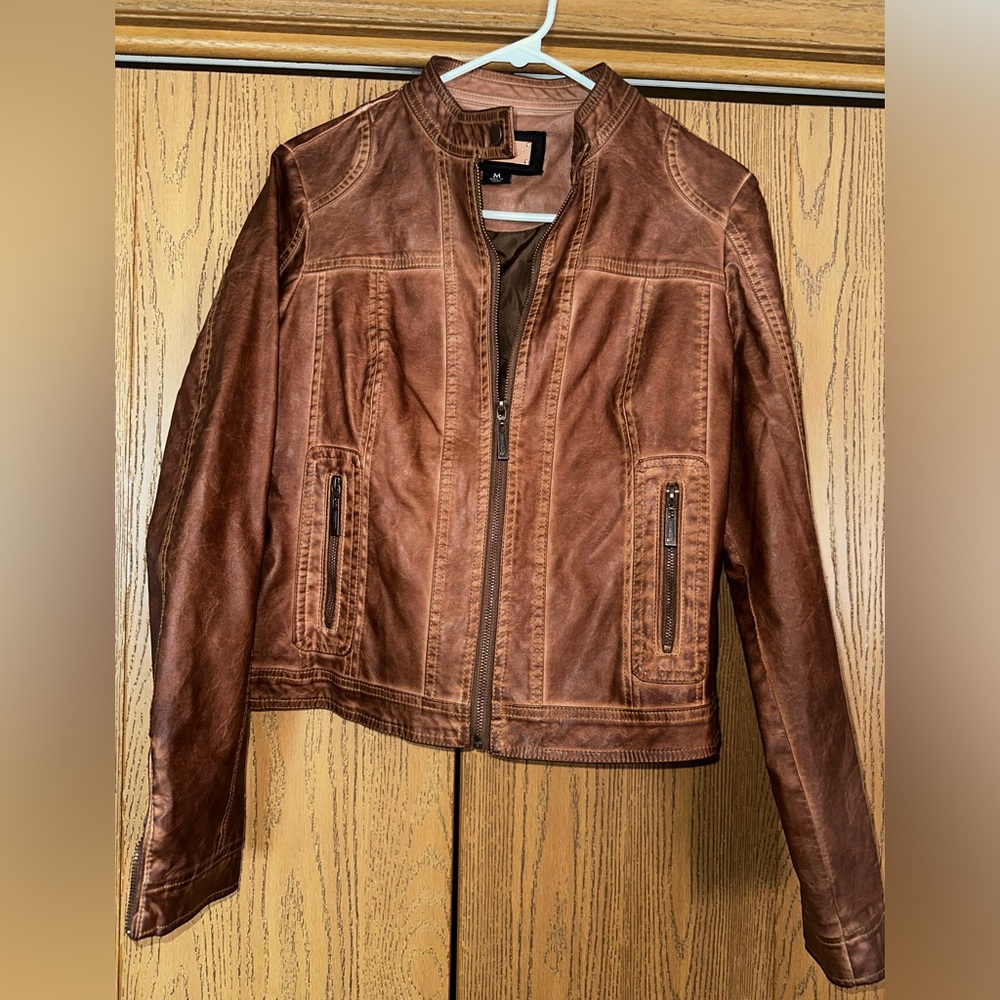 Faux leather jacket